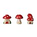 Produktbild ALINT 3 Teile / satz ornamente Delikatesse Indoor pilz Kreative Durable Moos micro-landschaft ökologische flasche cartoon pilz zimmer drei pilz samen dIY harz kleine ornamente micro-landschaft