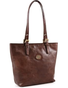 The Bridge , Damen Schultertasche Braun braun