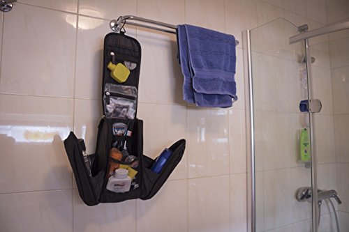 Zuverlässiger Kulturbeutel zum Aufhängen – Kulturtasche für Damen Herren – Extragroße Kosmetiktasche Waschtasche – XXL 32 cm - 7