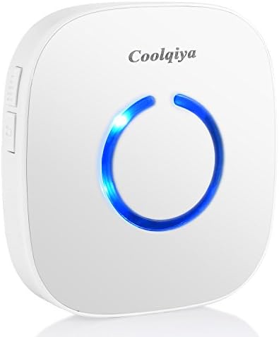 Coolqiya Doorbell Wireless Expandable Receiver Plugin Door Chime Accessory, White