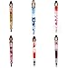 Pinkiou Eyebrow Tweezers for Hair Removal Eyelash Extension Cosmetic Remover Stainless Steel Slanted Edge Clip (Pack of 6)