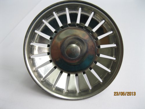 Blanco Siebkörbchen 3,5" mit Zapfen 20 Schlitze, Trägerplatte schwarz