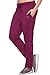 TRACK PANTS FOR WOMEN – CUPID Comfortable Plain Purple Cotton Sports Gym Lowers for Women And Girls – Night Wear Regular fit ladies relax fit Pyjamas ( M TO 5 XL SIZES) - Purple color RS.399.00