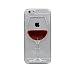 Produktbild EVERMARKET Innovativ Wein Bierglas Durchsichtig Schützend TPU Gummi Soft Case und 1 Displayschutzfolie Durchsichtig für Apple iPhone 6 6s 4.7 Zoll (Lila)