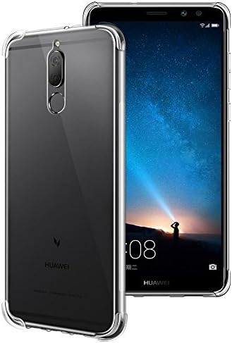 Huawei Mate 10 Lite Case, Siuber Ultra Slim Clear Shockproof Case Protective Cover [Shock Absorption, Anti Slip, Scratch Resistant] Premium Flexible TPU Silicone Case Cover for Huawei Honor 9i