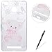 Produktbild XIAOMI RED MI 3S hülle, Feeltech Weiche TPU Gel Silikon Schutzhülle Bunter netter Muster Entwurf Kratzfeste stoßdämpfende Premium Liquid Crystal Soft Ultra Dünn Transparent Bumper Schutz Handy hülle Perfekte Passform Durchsichtige Rückdeckel für XIAOMI RED MI 3S - Süßer Bär