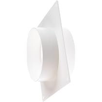 thumbnail: Lirast Kunststof Wandflens 100 Mm Met Terugslagklep - Voor Ventilatiebuis Muurdoorvoer