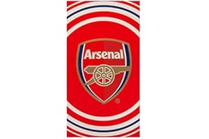 ARSENAL FOOTBALL CLUB Arsenal FC Velour Strandtuch - Pulse - rot Badetuch 70 x 140 cm, Duschtuch, Handtuch