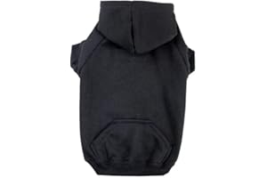 Zack & Zoey Basic Hoodie for Dogs, 16 Inch Medium, Jet Black