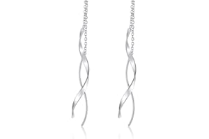 VNOX Lussuosi Orecchini Pendenti Lunghi Pendenti Acciaio Inossidabile con Nappe Pendenti da Donna