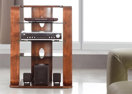 Preisvergleich Produktbild Jual Curve HiFi-Regal aus gebogenem Walnussholz