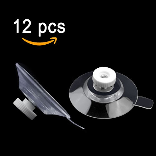 Saugnapf, Migimi transparente Saugnäpfe Ø 40mm incl. Rändelmutter (12 Pcs)