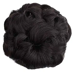 SPYKART Synthetic Natural Brown Hair Extension Clutcher Juda for Women - Brown