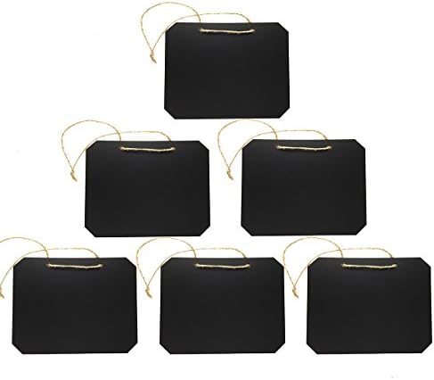 Mini Small Chalkboards Blackboards Hanging Message Boards for displaying Chalkboard Notes, 6.5x5 Inch (6)