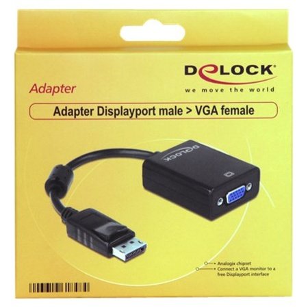 Delock Displayport male>VGA 15 pin F, 61848 - 2