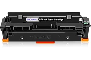 SINOPRINT CF410A Black Toner Compatible HP CF410A CF410X 410A Black Toner Cartridge for HP Color Laserjet Pro MFP M477fdw M477fdn M377dw Black M477fnw M452nw M452dn M452dw Printer(410A Black)