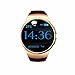 Produktbild Green Mermaid the New KW18 Smart Watch with IPS Round Screen Bluetooth4.0 and Heart Rate Monitor the Anti-lost Android and IOS Phone Smart Watch KW18 with SIM Card (Gold)