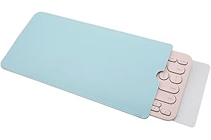 ENJOY-UNIQUE Tastatur-Schutzhülle, kompatibel mit Logitech K380 Bluetooth-Tastatur, PU-Leder, tragbare Reise-Schutzhülle, kompatibel mit Logitech K380, Tastatur nicht im Lieferumfang enthalten (Sky Blue)