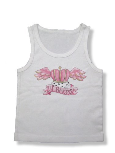 Light of Mine Designs Little Princess Tattoo Rib Cotton Infant Tank Top, 12-18 Months Size: 12-18 Months Infant, Baby, Child