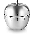 ZIBUYU® Kitchen Timer, Pomodoro Timer, Timer for Study, Timer Clock Apple Mechanical 60mins Countdown Kitchen Timer 70 Decibels Kitchen Timer Learning Timer