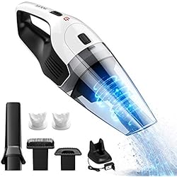 Holife HLHM036BWEU Main sans Fil 3-en-1 Aspirateur de Table 90W/ Aspiration Forte/Batterie Lithium 14.8V/2200mAh Rechargeable avec 2 Filtres pour Ménage, Voiture, Liquide&Sec, 100 W, 0.6 liters