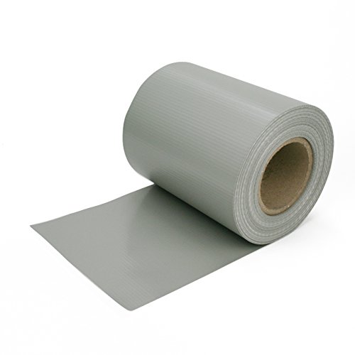 DON’T LOOK® Blickdichter Zaun-Sichtschutz und Lärmschutz für Doppelstabmatten, 35 m x 19 cm, Sichtschutz-Streifen, Zaunfolie, Windschutz, Balkon-Sichtschutz, Terrassen-Blickschutz, Sichtschutzband, Sichtschutzblende, aus witterungsbeständigem PVC (extrastark mit Gewebe durchsetzt), 100% UV-beständig, wetterfest, universal passend für alle Doppelstabmatten oder Stahlgitter mit Querdrahtabständen von 20 cm, verschiedene Farben, inkl. Befestigungs-Clips (Grau) - 3