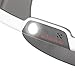 Diono Easy View Plus Adjustable back seat mirror with remote-controlled night light(Silver)