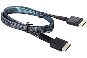 Cablecc OCuLink - Cable de datos (PCIe PCI-Express SFF-8611, 4i a OCuLink SFF-8611, 50 cm)
