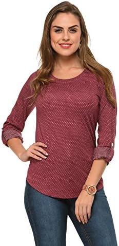 Frenchtrendz Women Polka dot Top(XS-4XL)