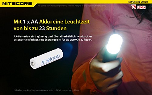 Nitecore LA10 CRI LED Campingleuchte Nichia 219B 75 Lumen - 2