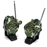 Murieo 2X Walkie Talkies Set Armband Uhr Kinder Funkgeräte Walkie Talkie Armband Walki Talki Kinder Spielzeug 28.5x18.5X 5cm