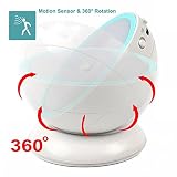 Nachtlicht LED, 360° Drehung Bewegungssensor Nachtlampe HonestEast 5500K Akku USB Wiederaufladbare LED Nachtlicht mit 5 LEDs Magnetische Basis für Schlafzimmerflur Badezimmer Schlafzimmer Wandleuchte(Kaltweiß) - 5