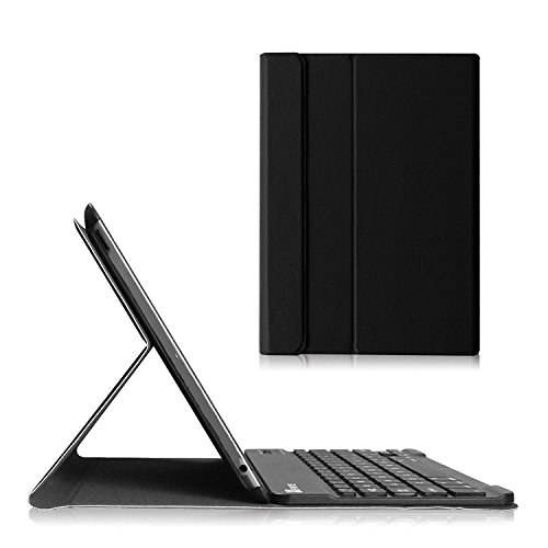 Fintie Blade X1 iPad 2 / 3 / 4 Bluetooth Tastatur Hülle Keybord Case - Ultradünn leicht Sim Shell Ständer Schutzhülle Case Cover mit magnetisch abnehmbar drahtloser Deutsche Bluetooth Tastatur for für Apple iPad 2 / iPad 3 / iPad 4 Retina Tablet, Slim Schwarz