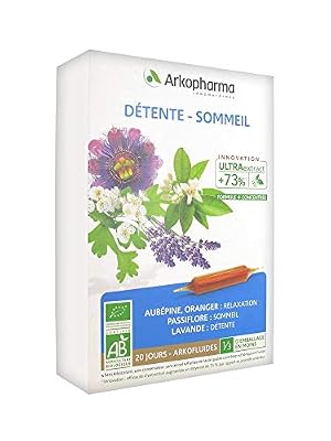 Arkopharma Arkofluides Détente Sommeil Bio 20 Ampoules