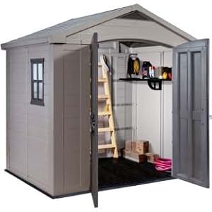 Keter Apex Plastic Garden Shed 8 x 6ft.: Amazon.co.uk 