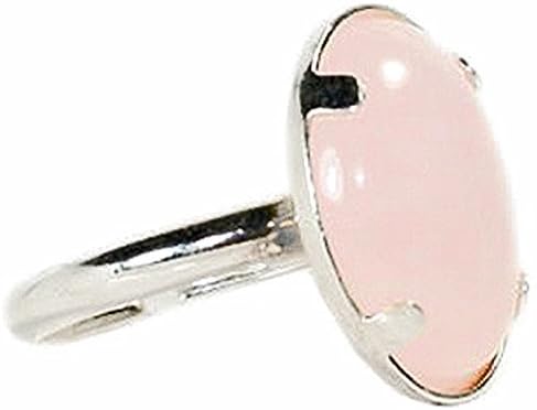925 Sterling Silver &amp; Rose Quartz Ring