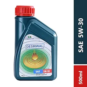 DESHWAL 5W-30 FULLY SYNTHETIC ENGINE OIL FOR DIESEL & PETROL CARS (500ML)