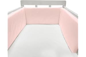 GYCS Cot Liner Headboard Bumper Padded Side Protectors Protect All Round Crib Rail Cover Baby Bed Baby Boys Girls Nursery Breathable Crib Bed Liner Bumper Cot Bumper Mesh,B17,150 * 30