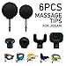 Produktbild Nicolarisin 6-teiliges Massagegerät-Zubehörset + 2 x 75 mm verlängertes Stangenmassagegerät-Zubehör Tip \u0026 Bit Geeignet für Jigsaw Massager Adapter Attachment