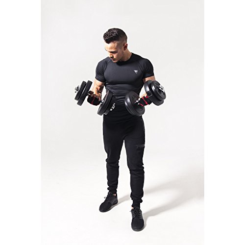 Gorilla Sports Sz Curlset Hantelset 70kg Kunststoff für Fitness Kraftsport Krafttraining Bodybuilding - 8