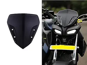 AUTO MT Unbreakable Polycarbonate Windscreen/Wind Deflector Short Visor for Yamaha MT15