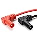 Produktbild 1000V 10A Bananenstecker Multimeter Probe Prüfspitzen Messleitungskabel (schwarz + rot 75cm)