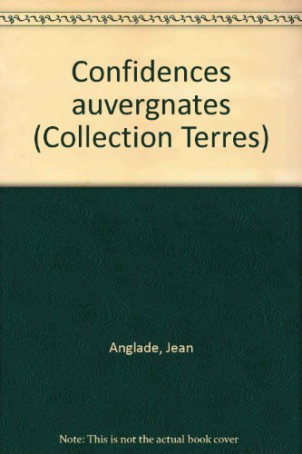 couverture de : Confidences auvergnates
