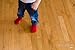 Little Grippers Coral Pink Baby Socks (12-24 Months) with Stay On Technology