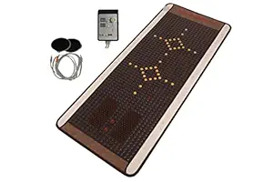CAREFIT Full Body Tourman Infrared Heating Solitaire Mattress with Uterus Care Photon PEMF Foot Massage TENS Pads