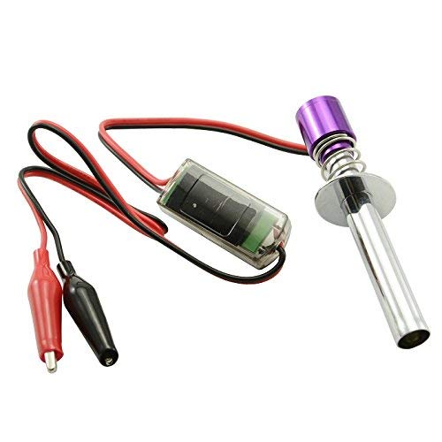 Goliton® mejorada 6-12V resplandor de arranque de encendido electrónico encendedor enchufe para Nitro Desarrollado Modelo RC Coche Barco - Purple