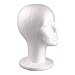 JaneDream Styrofoam Bald Head Stand Model Display Wig Hair Glasses Holder Foam Manikin Woman