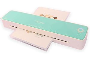 Craftelier - Plastificadora en Calor y Frío y Aplicadora de Foil, para fundas de 80 a 125 micras, Selladora de Documentos de hasta 33 cm, Fácil Uso en Oficina, Casa o Escuela, Blanca y Menta