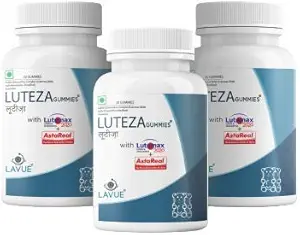 LUTEZA Nutritional Gummies for Protection against Digital Eye Strain in Adults (20 Gummies,Pack of 3)