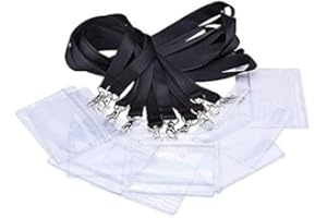 Porte Badge Tour de Cou, Vordas Lot de 20 Porte Carte Collier